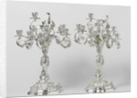 Two candelabra, Koninklijke Utrechtsche Fabriek van Zilverwerken van C.J. Begeer by M.J. Lens