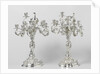 Two candelabra, Koninklijke Utrechtsche Fabriek van Zilverwerken van C.J. Begeer by M.J. Lens