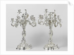 Two candelabra, Koninklijke Utrechtsche Fabriek van Zilverwerken van C.J. Begeer by M.J. Lens