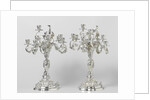 Two candelabra, Koninklijke Utrechtsche Fabriek van Zilverwerken van C.J. Begeer by M.J. Lens
