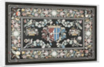 Table top with a coat of arms by Giovanni Leoni