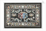 Table top with a coat of arms by Giovanni Leoni