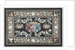 Table top with a coat of arms by Giovanni Leoni
