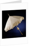 Parasol with deck of needle lace, point de gaze de Bruxelles, lined with crepe georgette by Anonymous