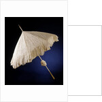 Parasol with deck of needle lace, point de gaze de Bruxelles, lined with crepe georgette by Anonymous