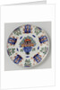 Plate with flower basket by Anonymous