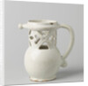 Puzzle jug, Fopkan on stand ring with worked neck and C-shaped ear. Undecorated by Anonymous