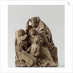 Mary, Joseph and three angels by Adriaen van Wesel