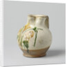 Jug spherical with pinched spout and wide, flat ears, multicolor painted with Florentine lily by Anonymous