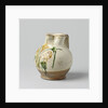Jug spherical with pinched spout and wide, flat ears, multicolor painted with Florentine lily by Anonymous
