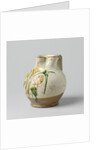 Jug spherical with pinched spout and wide, flat ears, multicolor painted with Florentine lily by Anonymous