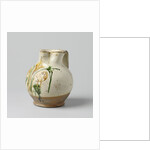 Jug spherical with pinched spout and wide, flat ears, multicolor painted with Florentine lily by Anonymous