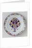 Plate, painted with the family crest Pride by Anonymous
