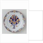 Plate, painted with the family crest Pride by Anonymous