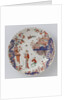 Round dish polychrome painted earthenware with Japanese decor by Anonymous