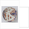 Round dish polychrome painted earthenware with Japanese decor by Anonymous