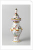 Three vases, part of a garniture, A, Jacobus Adriaens Halder by Anonymous