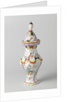 Three vases, part of a garniture, A, Jacobus Adriaens Halder by Anonymous
