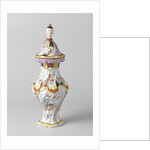 Three vases, part of a garniture, A, Jacobus Adriaens Halder by Anonymous