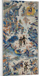 Tile panel with Chinese landscape by Anonymous