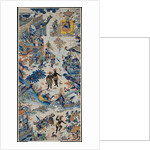 Tile panel with Chinese landscape by Anonymous