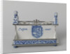 Inkstand with the coats of arms of Leiden, Delft and William III by Anonymous