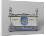 Inkstand with the coats of arms of Leiden, Delft and William III by Anonymous