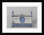 Inkstand with the coats of arms of Leiden, Delft and William III by Anonymous