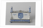 Inkstand with the coats of arms of Leiden, Delft and William III by Anonymous