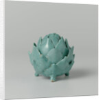 Butter dish of faience in the shape of an artichoke by Anonymous