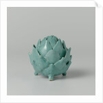 Butter dish of faience in the shape of an artichoke by Anonymous