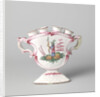 Flower Holder polychrome painted faience by Anonymous