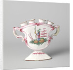 Flower Holder polychrome painted faience by Anonymous