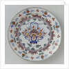 Dish polychrome faience by Anonymous