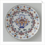 Dish polychrome faience by Anonymous