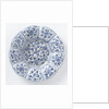 Dish with edge of blue painted faience by Anonymous