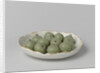 Dish with scalloped edge and twelve figs imposed by Arie Blankers