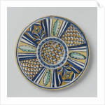 Plate with stylized motifs by Anonymous