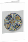 Plate with stylized motifs by Anonymous