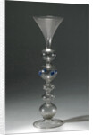 Wine glass with a hollow stem with five balls by Anonymous