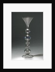 Wine glass with a hollow stem with five balls by Anonymous