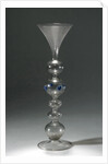 Wine glass with a hollow stem with five balls by Anonymous