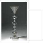 Wine glass with a hollow stem with five balls by Anonymous