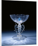 Wing Glass with six times lobed chalice by Anonymous