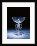 Wing Glass with six times lobed chalice by Anonymous