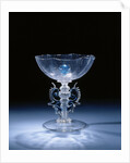 Wing Glass with six times lobed chalice by Anonymous