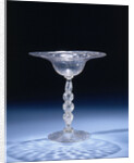 Chalice Glass with bell-shaped calyx with ribs by Anonymous