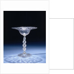 Chalice Glass with bell-shaped calyx with ribs by Anonymous