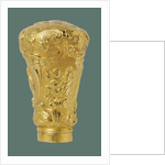 Walking stick Button with three medallions which symbols of music, painting and sculpture by Louis Métayer