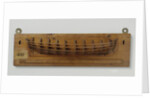 Half Model of a boat by Anonymous